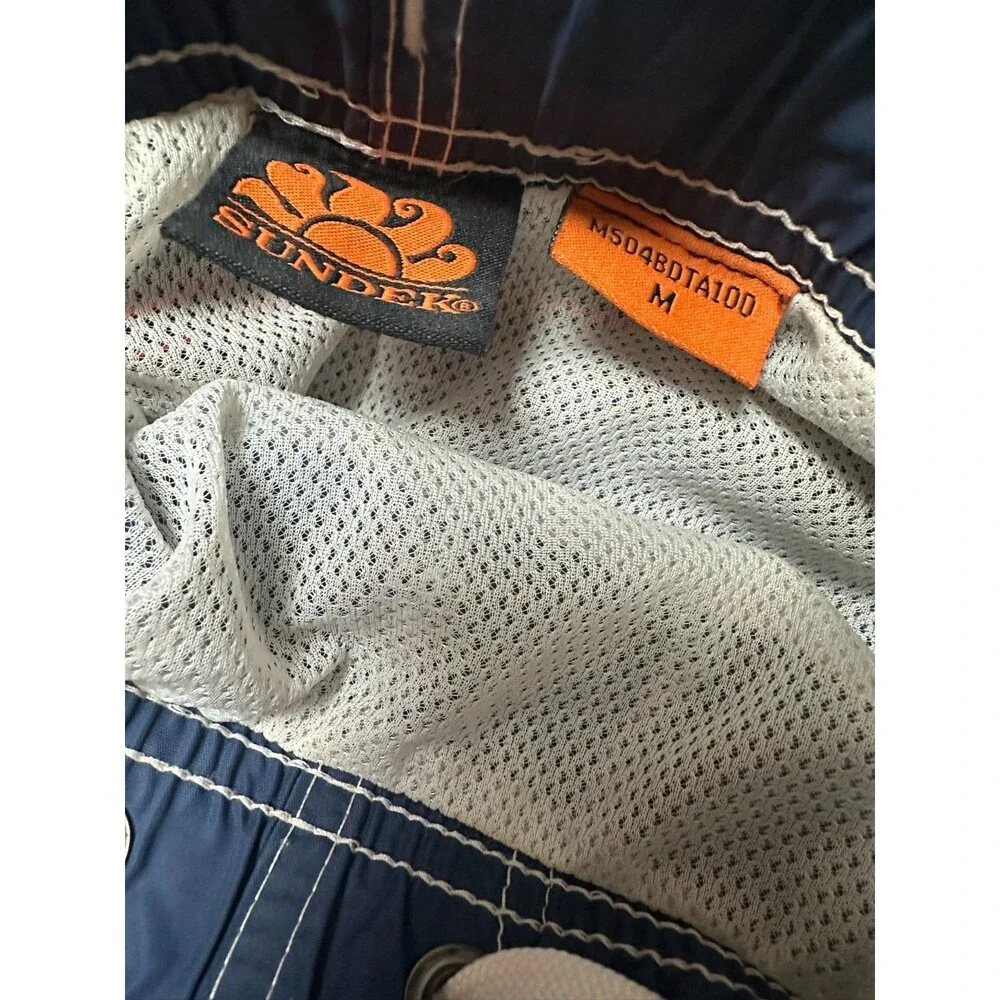 Sundek Swim Trunks Navy Classic Stripe 4